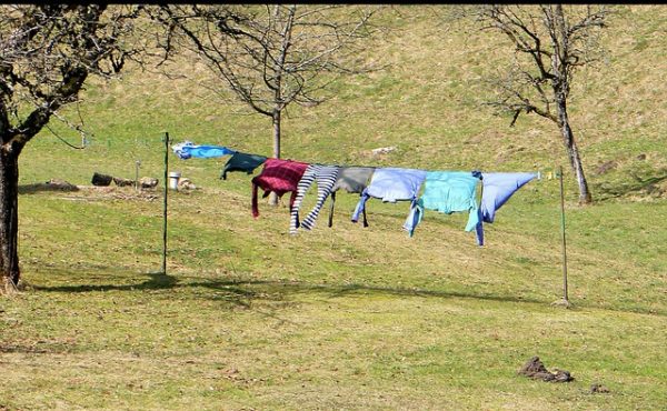 lower humidity in your house by handing clothes